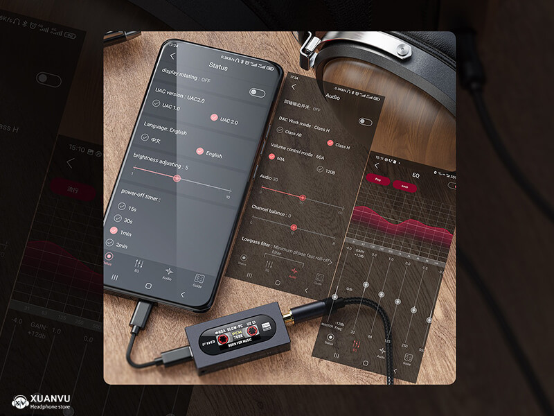 DAC/AMP FiiO KA15 ứng dụng 