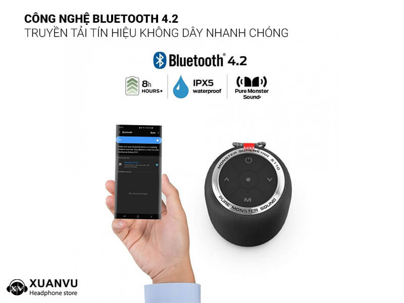 Loa Bluetooth Monster S110 công nghệ bluetooth