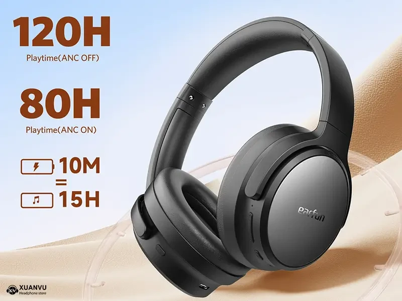 Tai nghe bluetooth EarFun Tune Pro pin