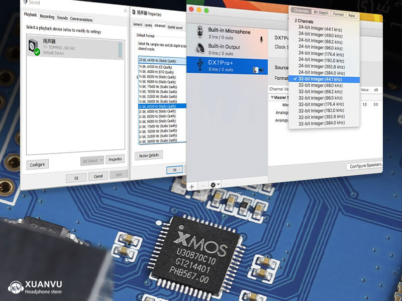 DAC/AMP Topping DX7 Pro+ chip xmos xu208