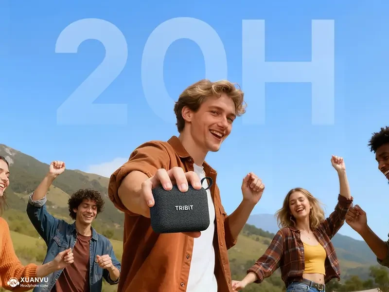 Loa Bluetooth Tribit PocketGo thời lượng pin