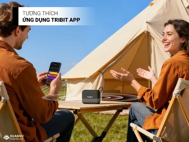 Loa Bluetooth Tribit PocketGo ứng dụng