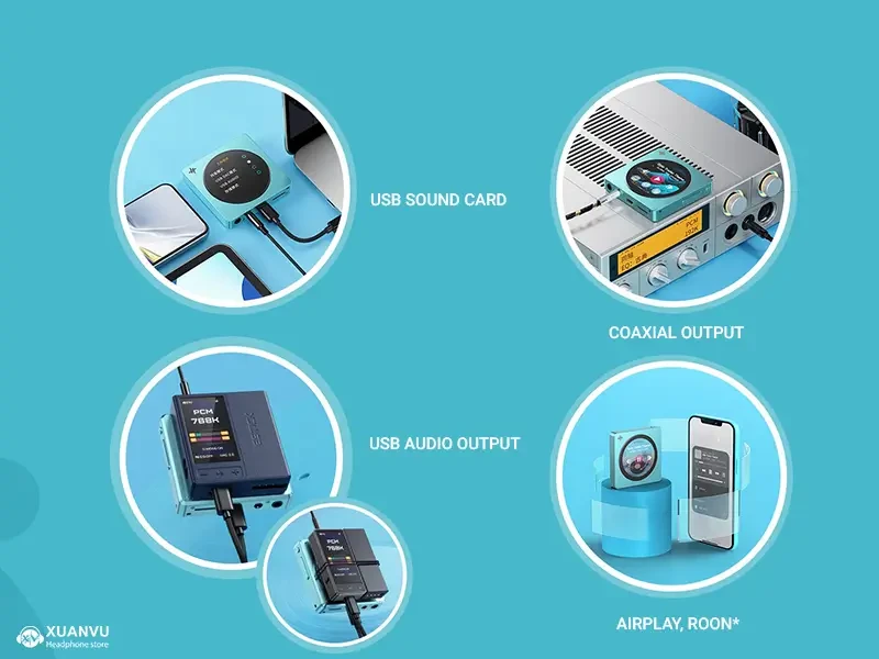 Máy nghe nhạc FiiO Snowsky Disc nhiều cách chơi