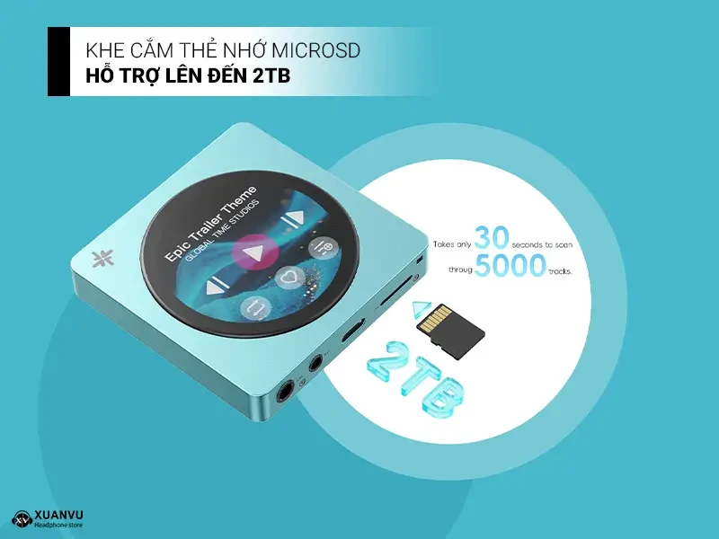 Máy nghe nhạc FiiO Snowsky Disc khe cắm thẻ nhớ