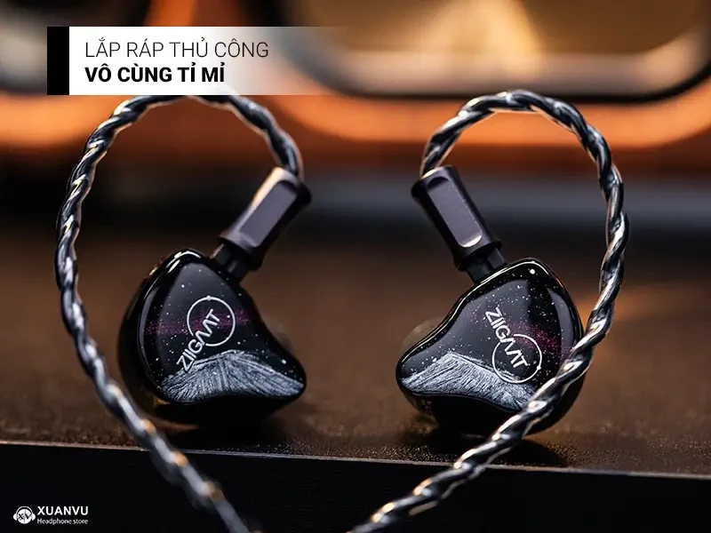Tai nghe ZiiGaat Crescent lắp ráp thủ công