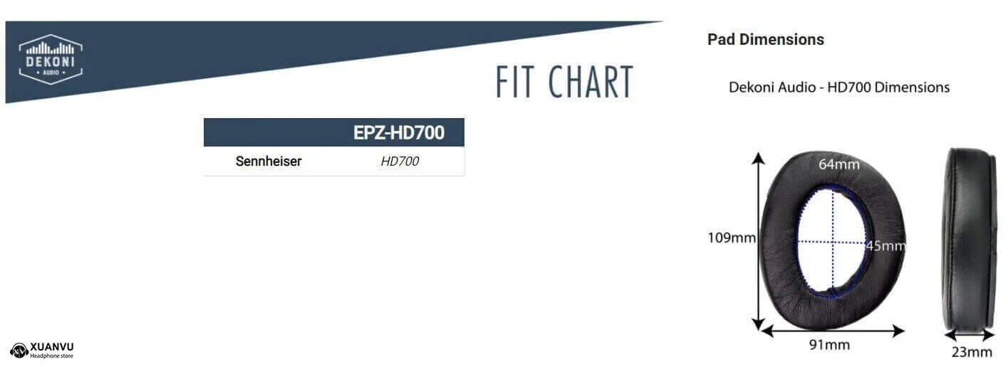Đệm Pad Dekoni Audio EPZ-HD700-SK thông tin