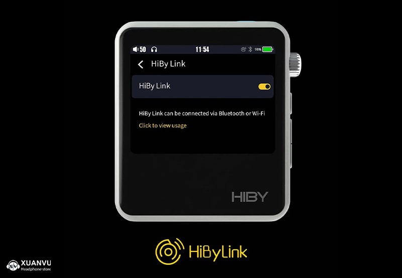 Máy nghe nhạc Hiby R2 II ứng dụng