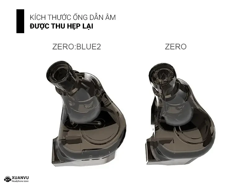 Tai nghe Truthear x Crinacle Zero:Blue2 - có Mic (hai cáp) kích thước ống dẫn am