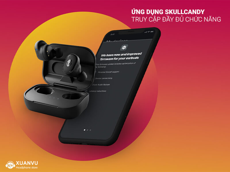 Tai nghe Skullcandy Grind True Wireless ứng dụng 