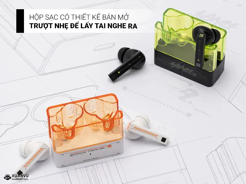 Tai nghe True Wireless Moondrop Space Travel 2 ngoại hình