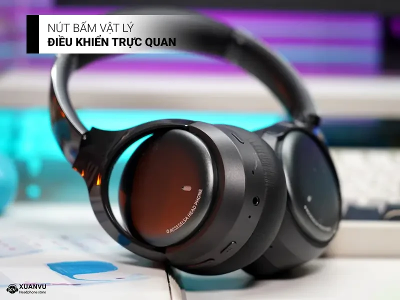 Tai nghe Bluetooth Roseselsa Cambrian nút bấm