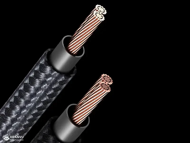 Moondrop ATAMI Cable - dual 3.5mm cấu tạo lõi 