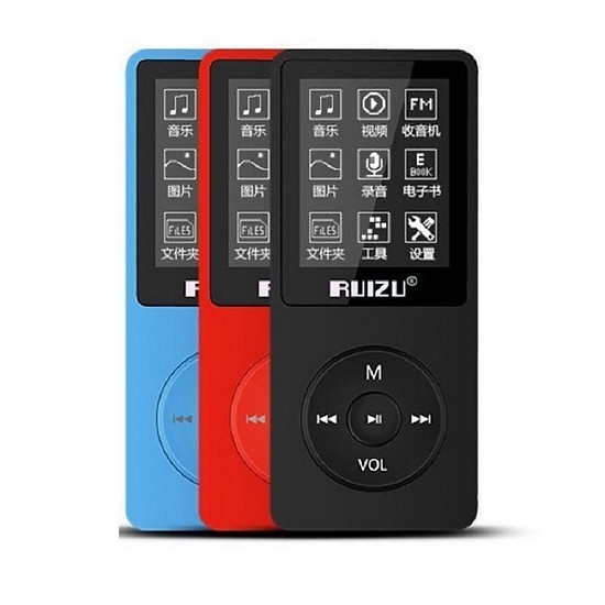 Máy nghe nhạc Ruizu X02 thiết kế đơn giản 