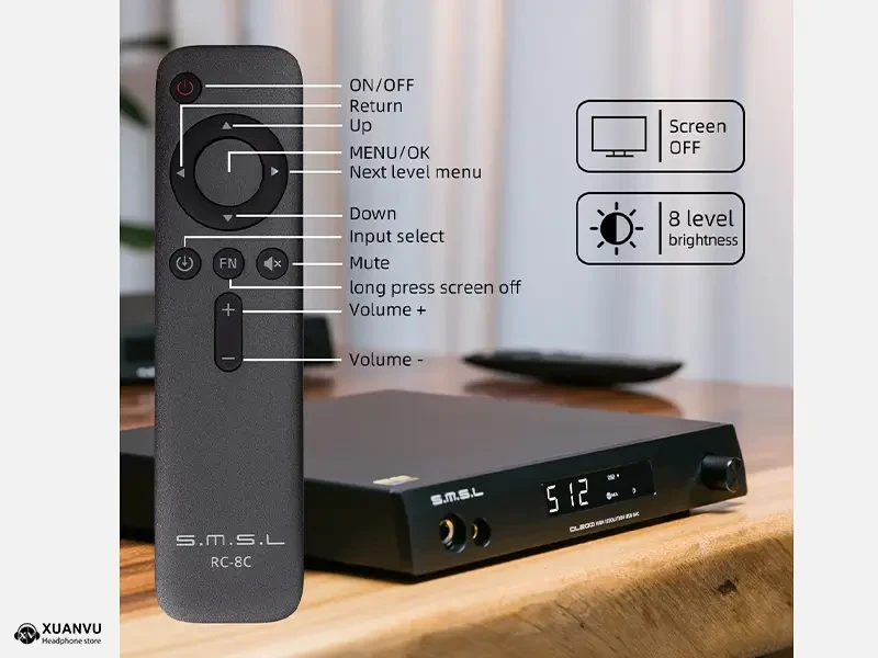 DAC/AMP SMSL DL200 bộ điều khiển