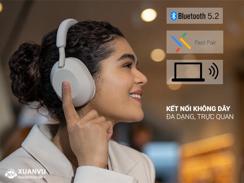 Tai nghe Bluetooth Sony WH-1000XM5 kết nối không dây