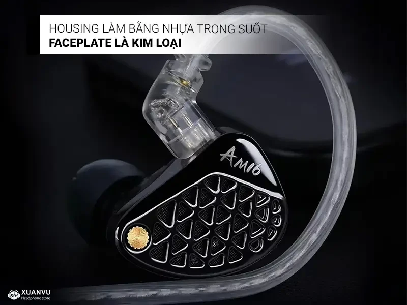 Tai nghe KZ AM16 (Bass-Improved) vật liệu
