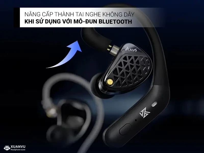 Tai nghe KZ AM16 (Bass-Improved) kết nối