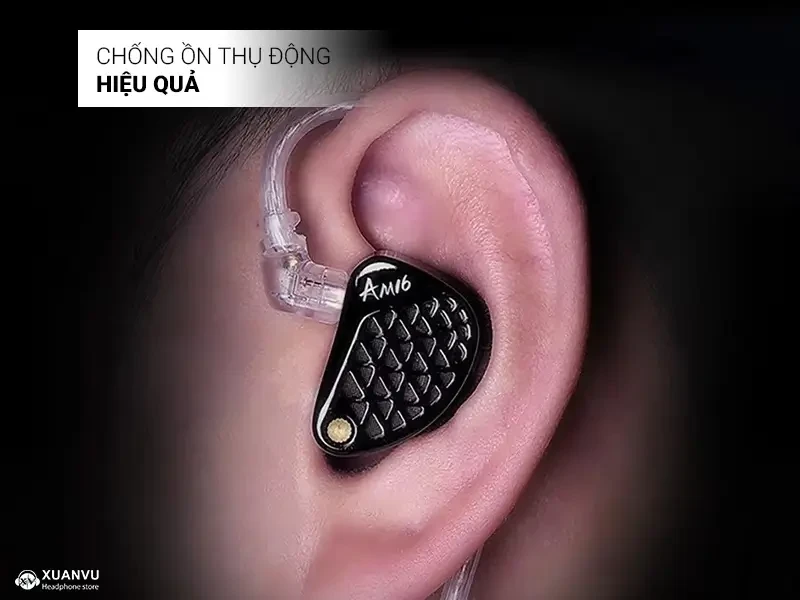 Tai nghe KZ AM16 (Bass-Improved) cảm giác đeo