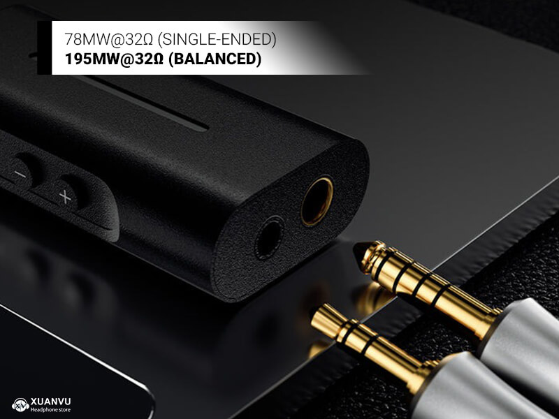 DAC/AMP Letshuoer DT03 công suất đầu ra