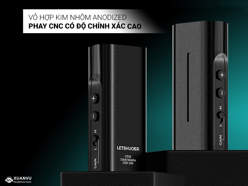 DAC/AMP Letshuoer DT03 vỏ hợp kim nhôm