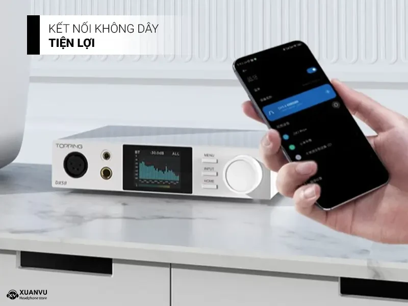Desktop DAC/AMP Topping DX5 II kết nối không dây