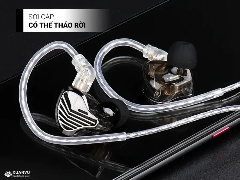 Tai nghe GK Kunten - 3.5mm (có Mic) sợi cáp