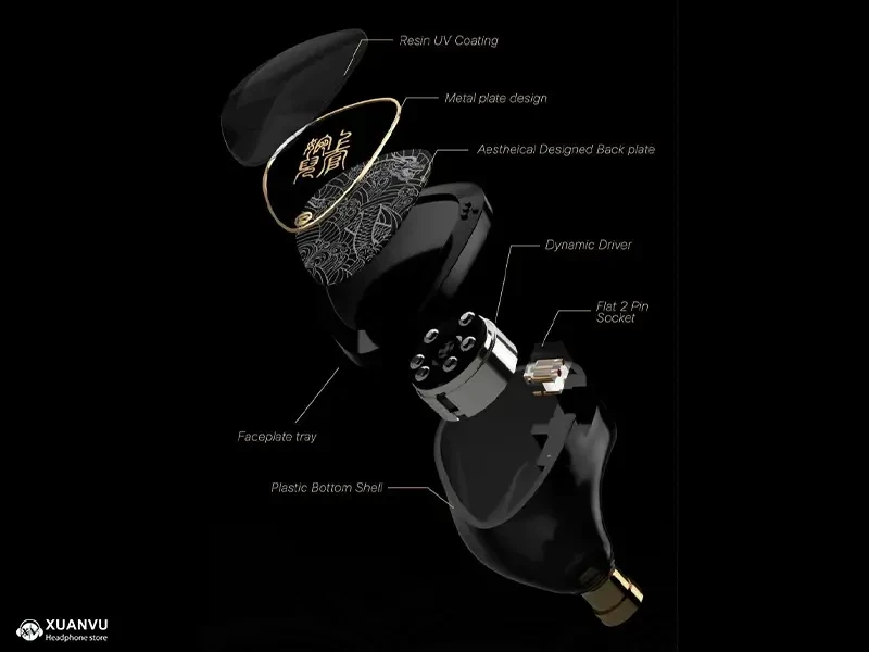 Tai nghe Tangzu Wan'er SG 2 (3.5mm, có mic) trình điều khiển