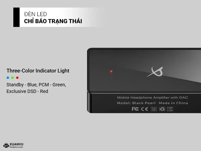 DAC/AMP TRN Black Pearl đèn led