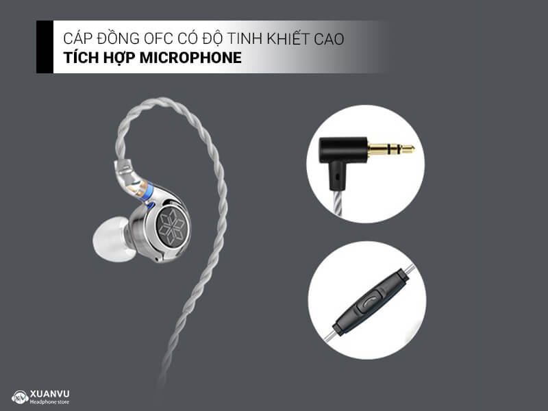 Tai nghe FiiO FD11 - 3.5mm có Mic dây cáp