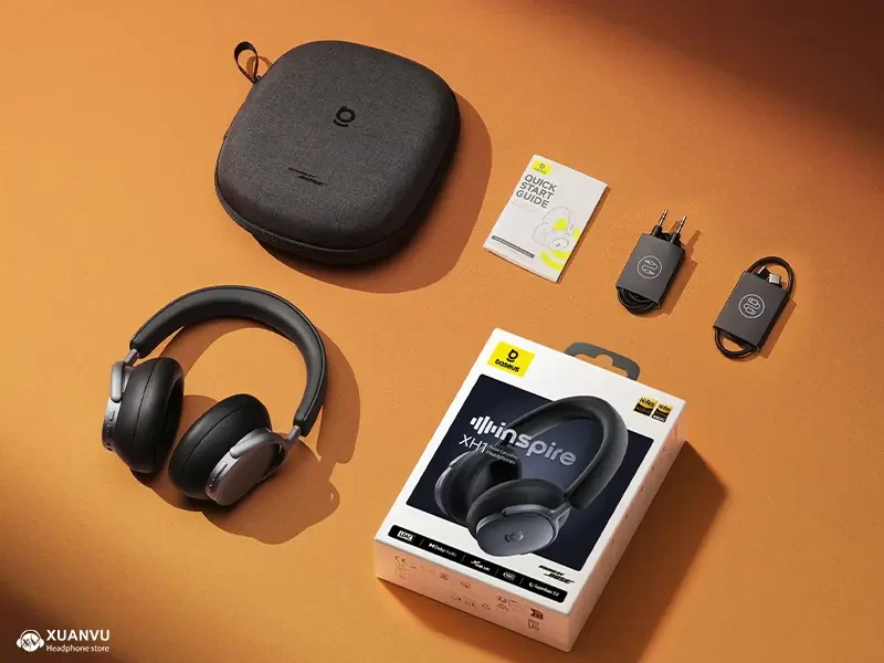 Tai nghe Baseus Inspire XH1 phụ kiện