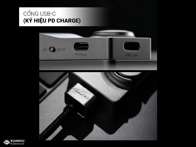 DAC/AMP Moondrop MoonRiver 3 cổng usb-c sạc nhanh