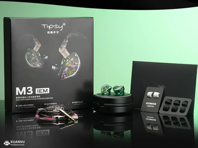 Tai nghe Tipsy M3 phụ kiện