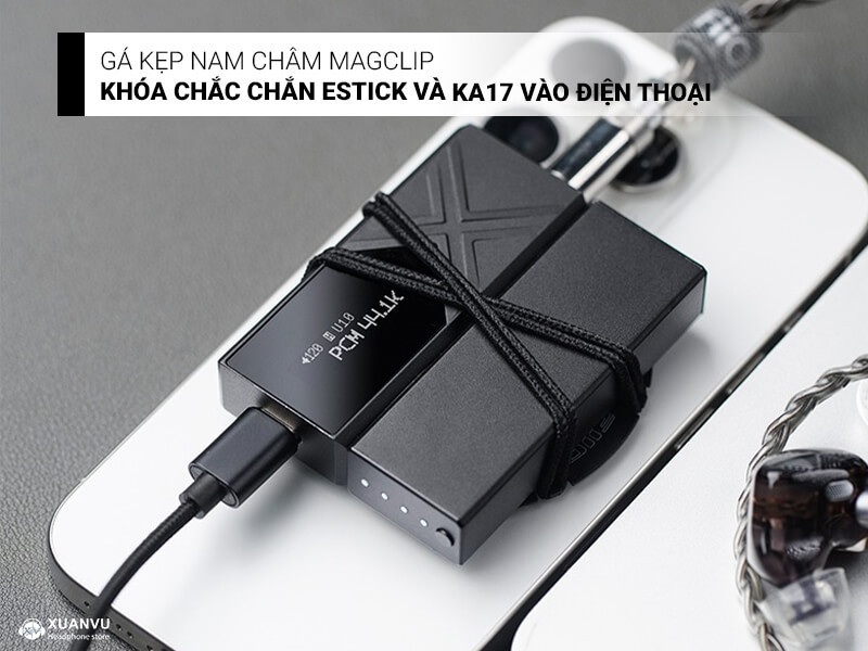 Pin dự phòng FiiO Estick cho KA17 gá kẹp nam châm