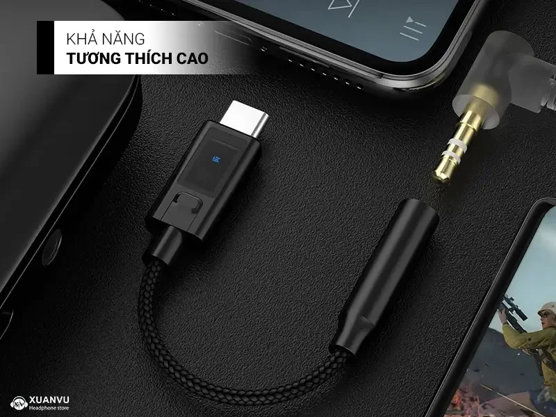 Dongle DAC/AMP KZ AM02 khả năng tương thích