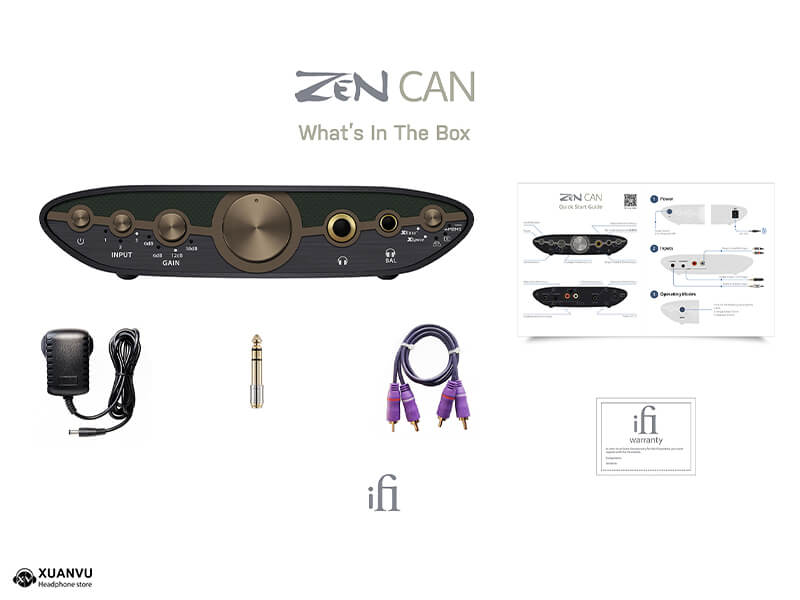 Amp iFi Zen Can 3 bộ phụ kiện