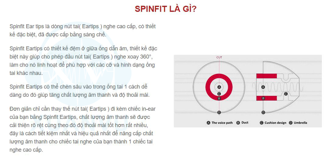 Eartip Spinfit CP100+