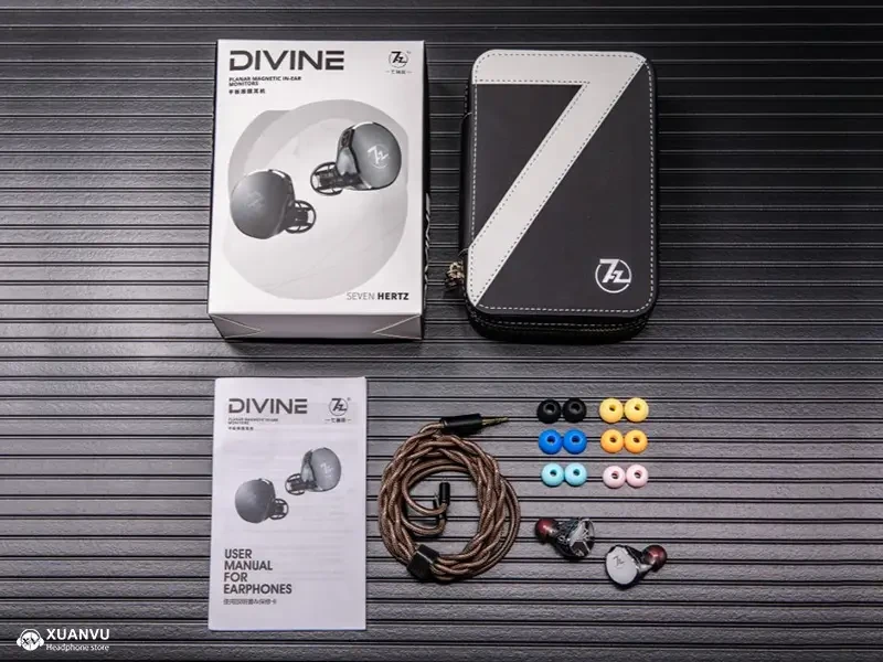 Tai nghe 7Hz x Crinacle: Divine bộ phụ kiện