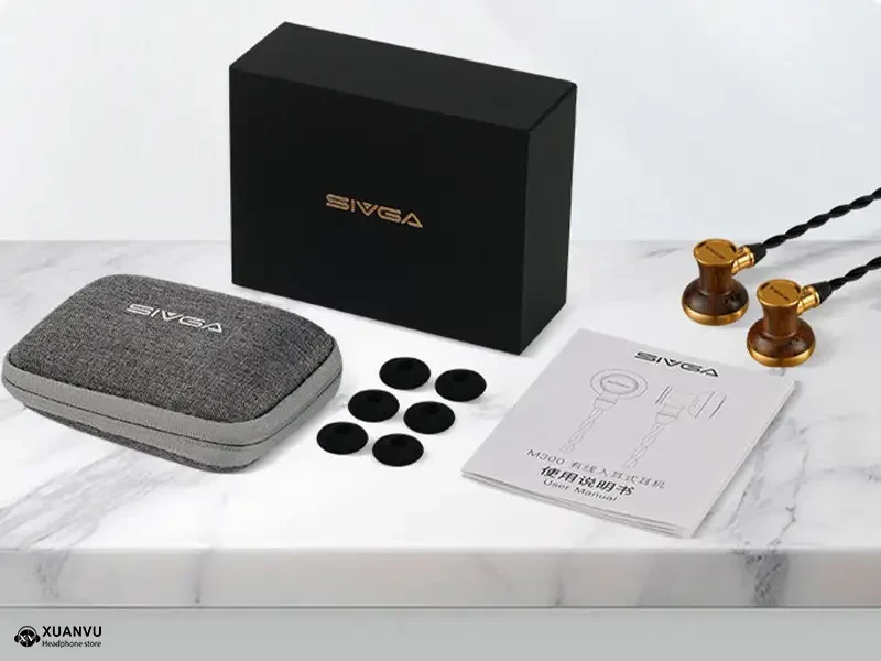 Tai nghe Sivga M300 bộ phụ kiện