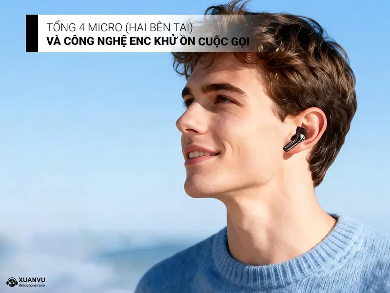 Tai nghe Bluetooth SoundPeats Air6 HS micro