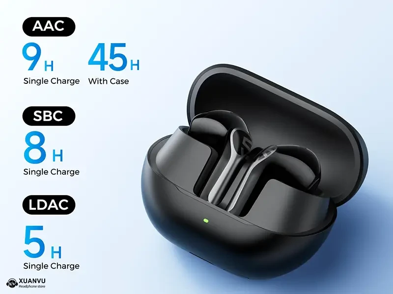 Tai nghe Bluetooth SoundPeats Air6 HS thời lượng pin