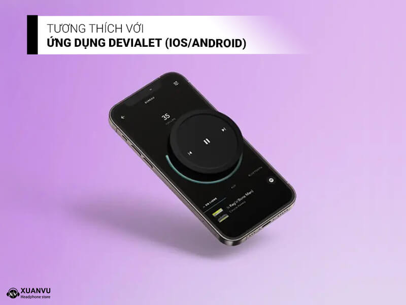 Loa bluetooth Devialet Mania (Light Grey + Deep Black) ứng dụng