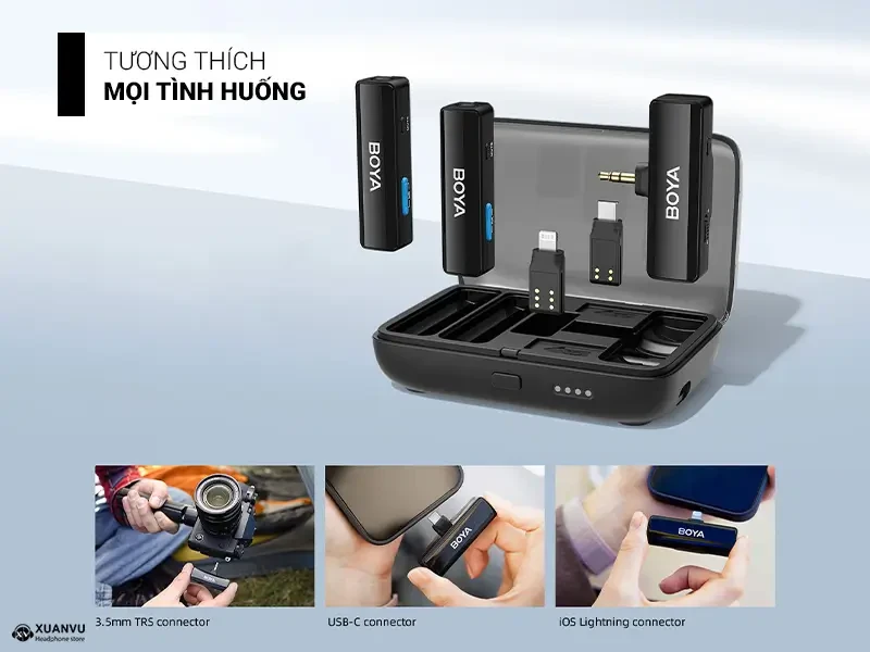 Micro thu âm không dây BoyaLink tương thích 