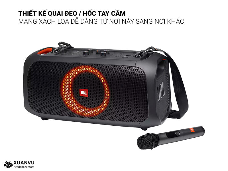 Loa Bluetooth JBL Partybox On The Go thiết kế