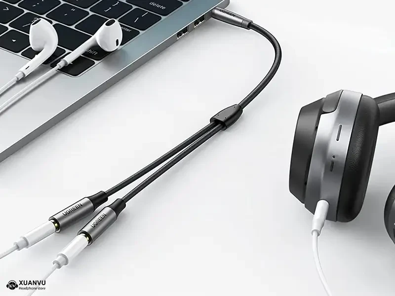 Cáp chia Audio 3.5mm 1 ra 2 Ugreen 50253 kết cấu