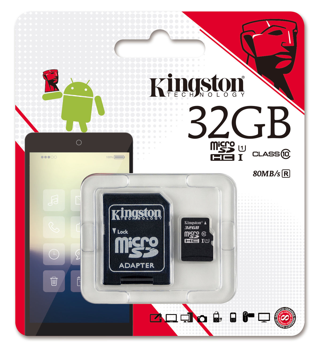 Thẻ nhớ Micro Kingston 32GB đóng hộp 