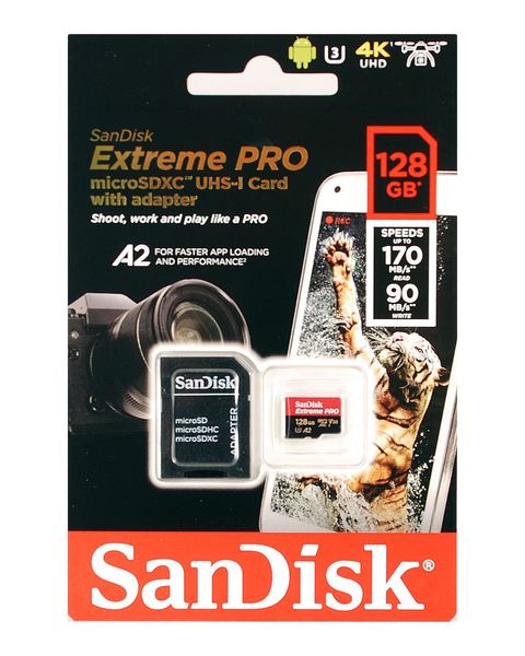Thẻ Nhớ MicroSDXC SanDisk Extreme V30 A2 128GB 160MB/s đóng hộp chắc chắn 