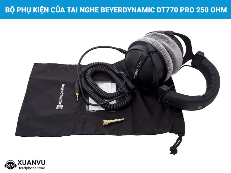 Tai nghe Beyerdynamic DT 770 Pro 250 Ohm bộ phụ kiện