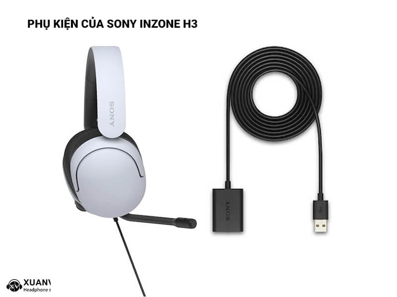 Tai nghe chơi game Sony INZONE H3 phụ kiện