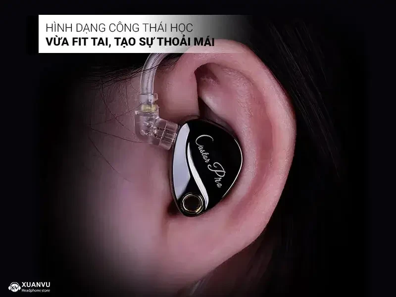 Tai nghe KZ Castor Pro không Mic trải nghiệm đeo