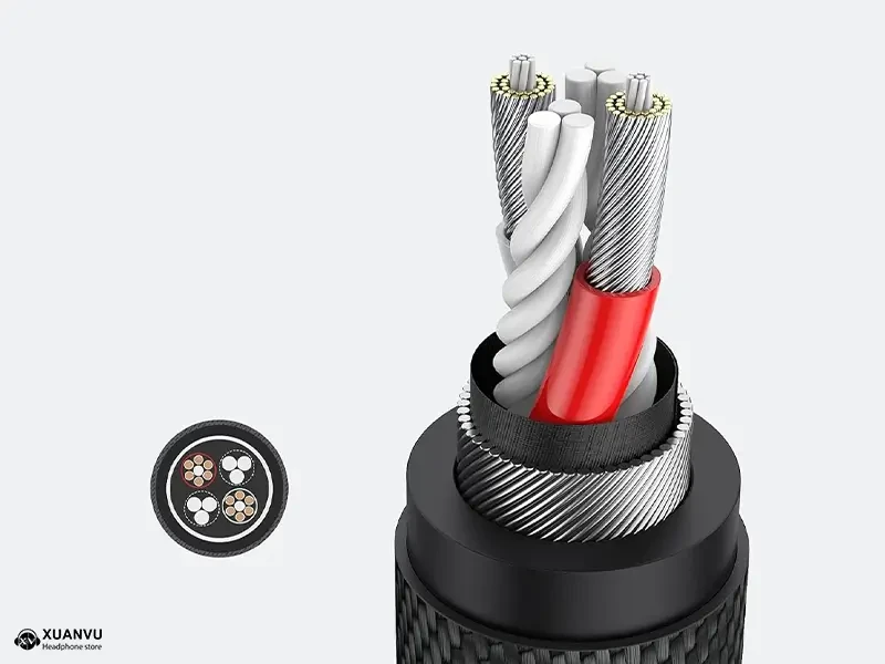 Cáp âm thanh chia mic và audio Ugreen 50254 lõi cáp